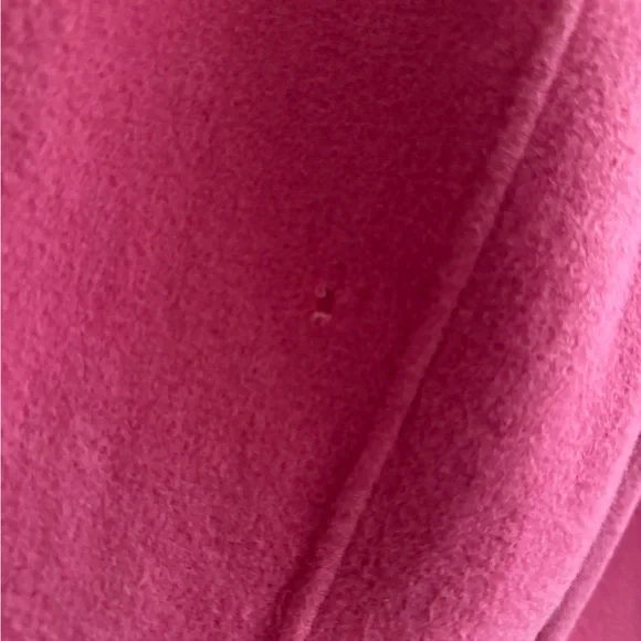 Eileen Fisher Vibrant Pink Open-Front Blazer 3x boiled wool cashmere blend FLAWS - Picture 8 of 9